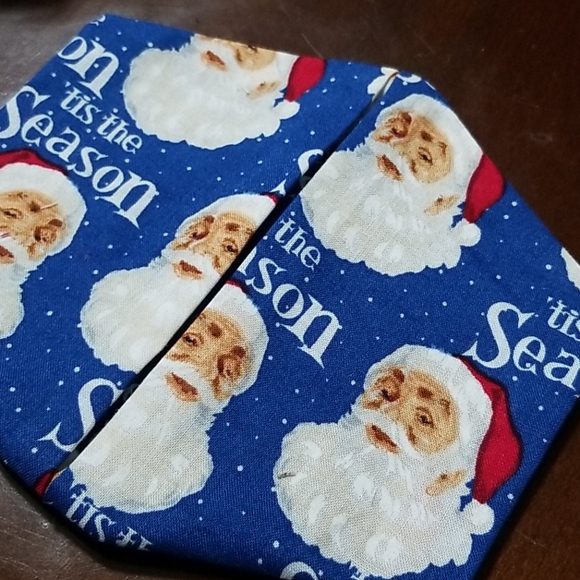 Hand Crafted Other - KIDS - Santa Claus Tis the Season Cotton Facemask
